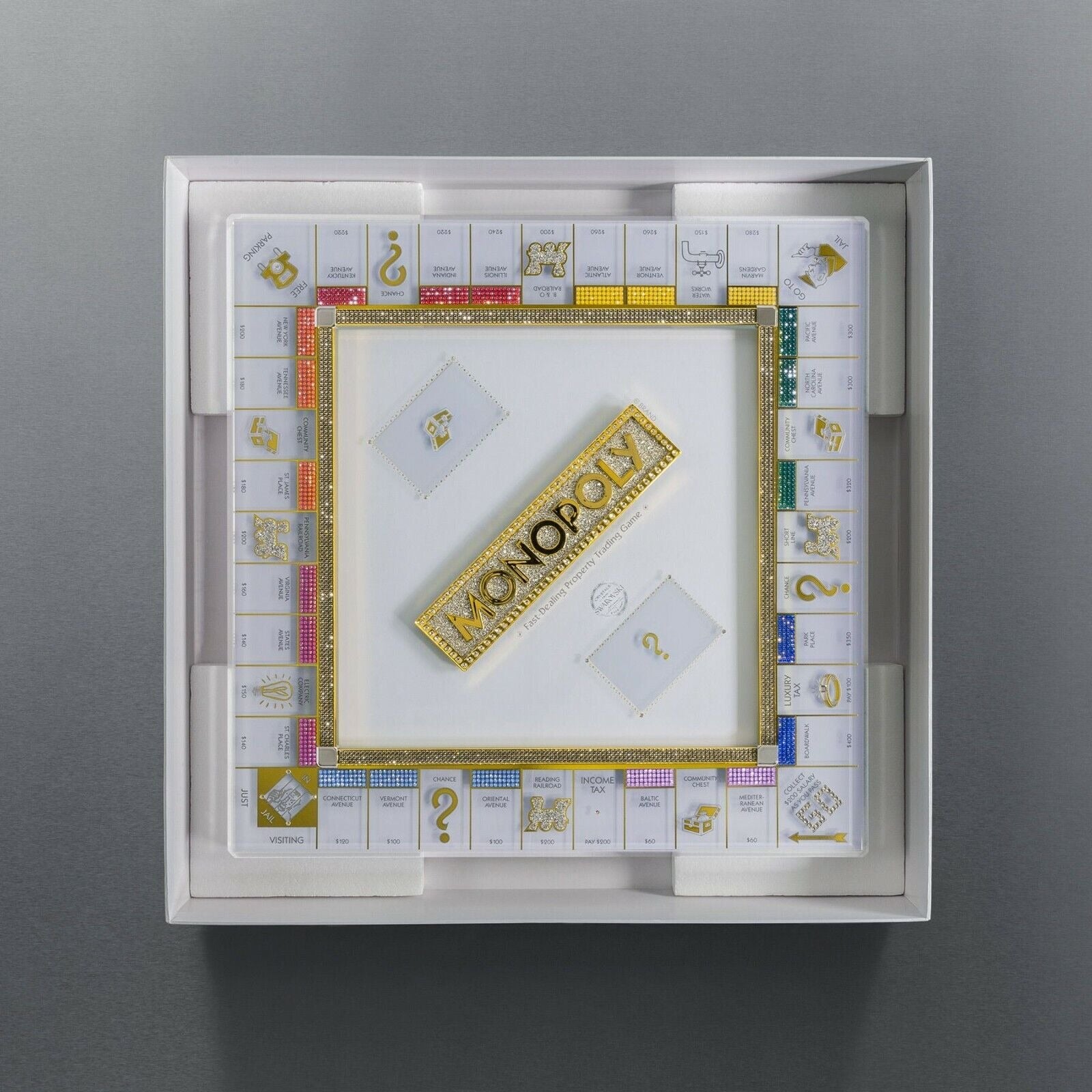 Hasbro Monopoly 85th Swarovski Anniversary Board Game - Brand New ONLY 500 MADE World Collection Hasbro Monopoly 85th Swarovski Anniversary Board Game - Brand New ONLY 500 MADE World Collection